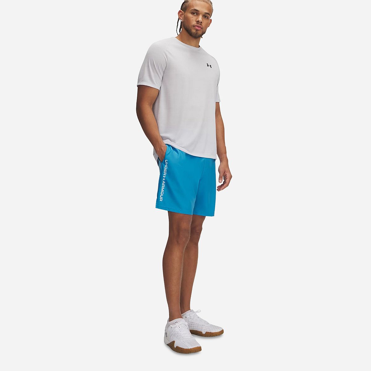 AN322528 Tech Woven Wordmark Shorts Heren