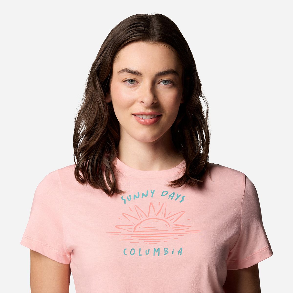 AN321417 Ruby Springs Graphic Fitted Short Sleeve Dames