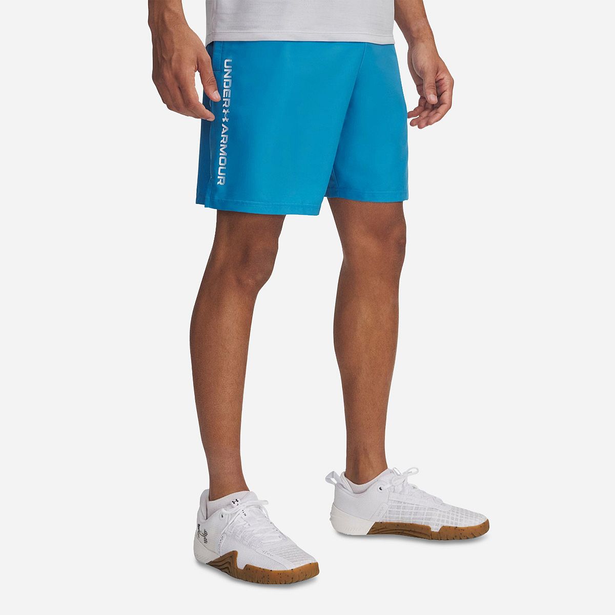 AN322528 Tech Woven Wordmark Shorts Heren