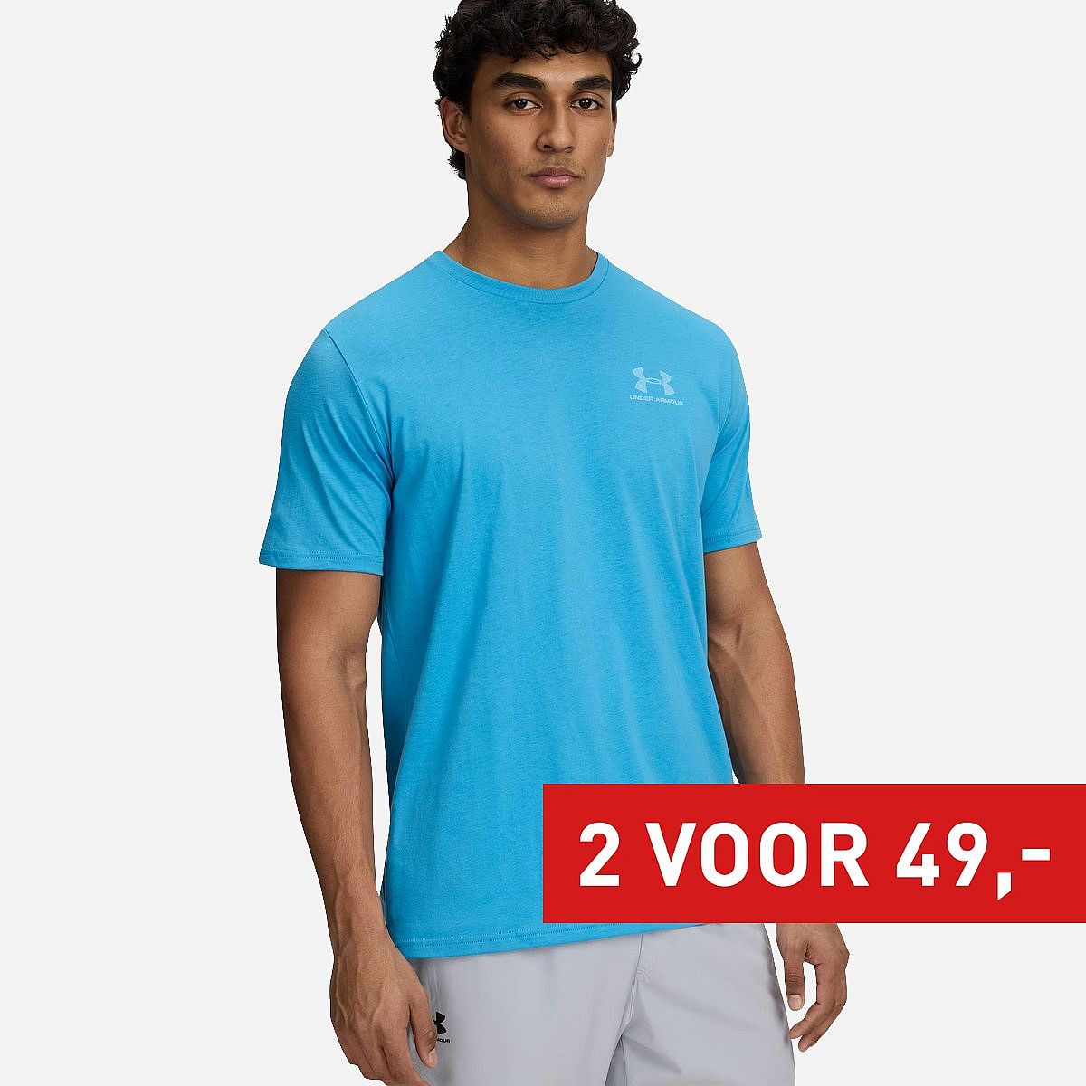 AN322439 UA Sportstyle Left Chest T-Shirt Heren