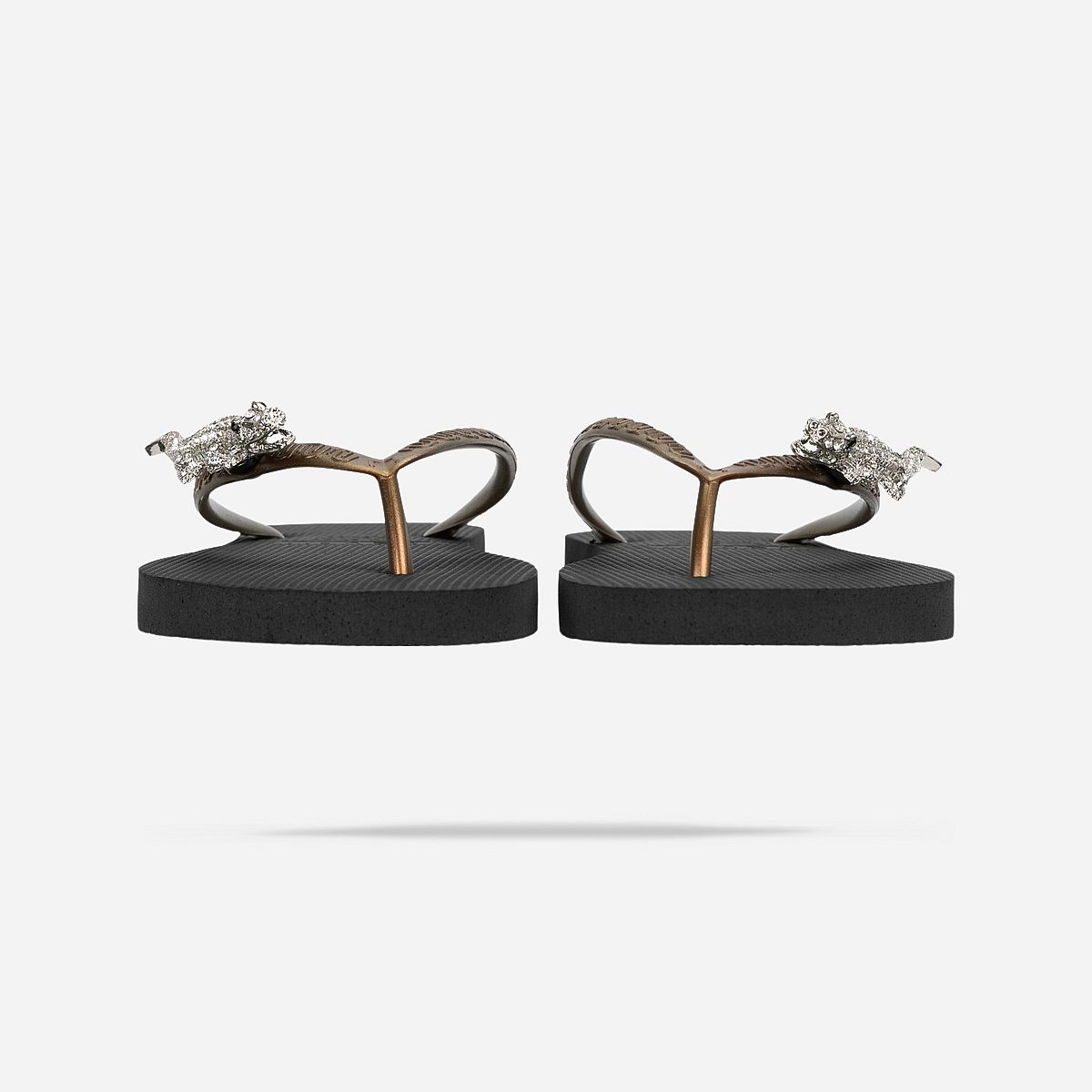 AN325568 Silver Crocodile Switch Slippers Dames