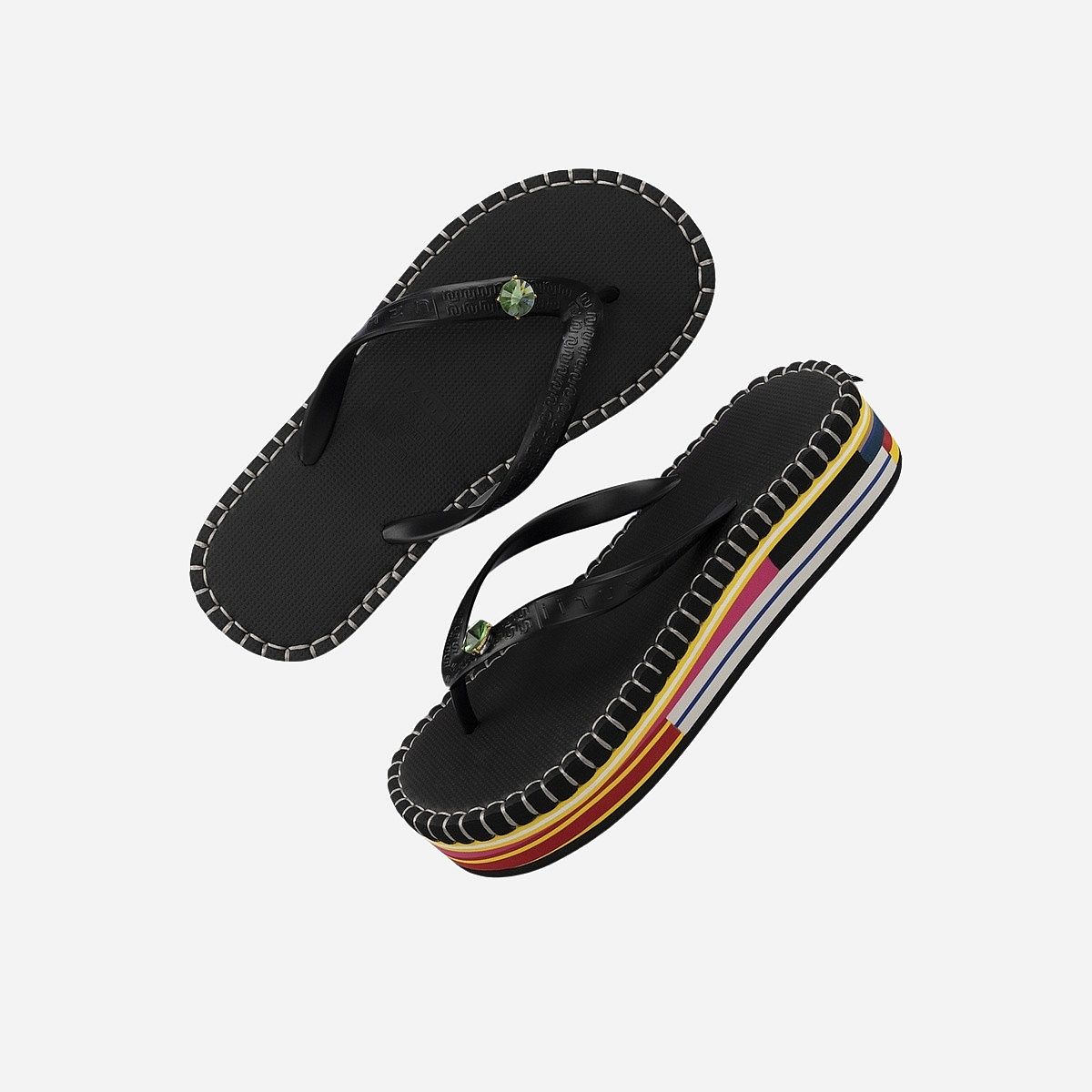 AN325577 Mondriaan Colorful Slippers Dames