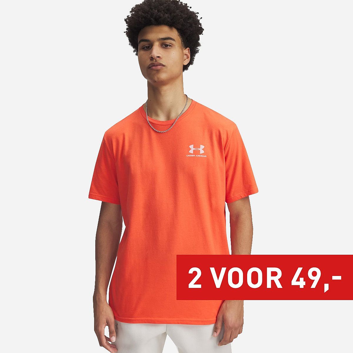 AN322440 UA Sportstyle Left Chest T-Shirt Heren