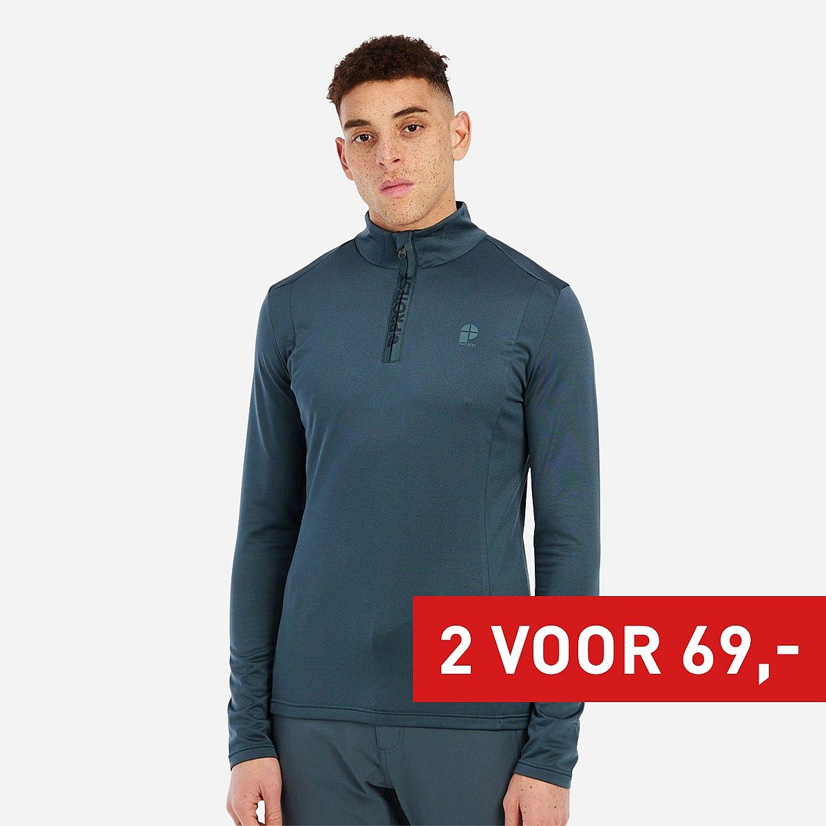 AN318597 Rewill 1/4 Zip Ski Pully Heren