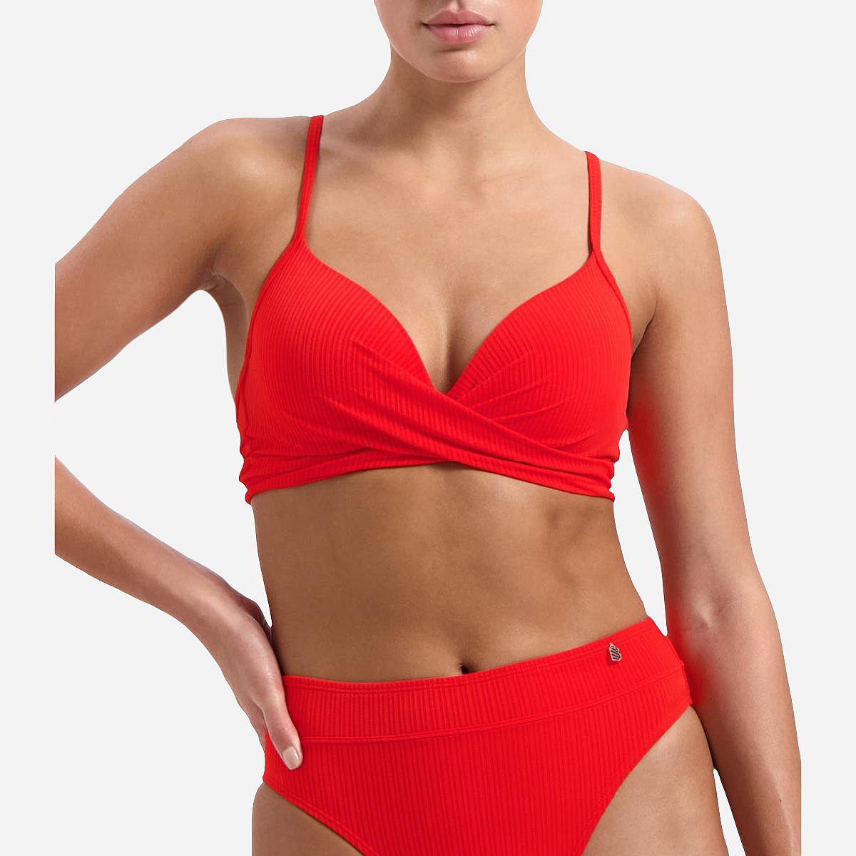 AN312054 Fiery Red Twist Bikinitop