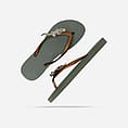 Uzurii Silver Crocodile Switch Slippers Dames