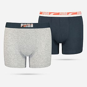 Puma Bodywear Boxershorts met Logo voor Jongens, set van 2 stuks