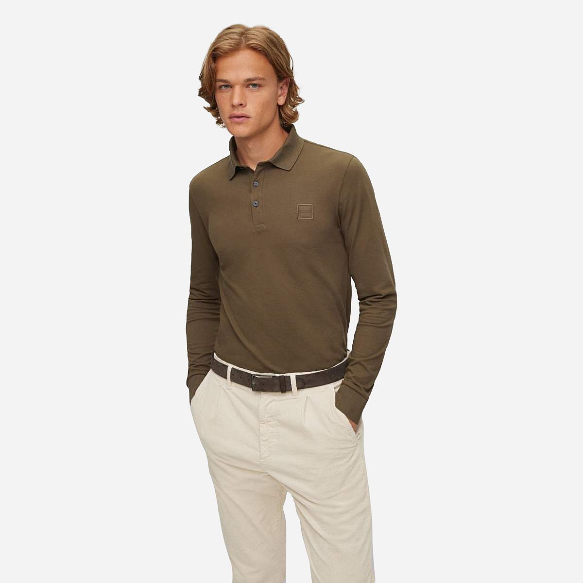 Hugo boss lange mouwen polo hotsell