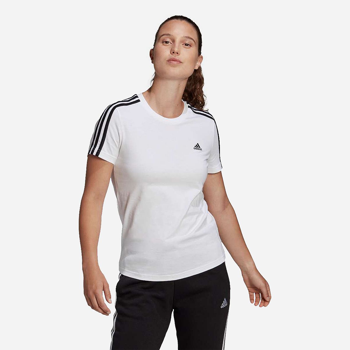 Adidas 3 stripes shirt dames online