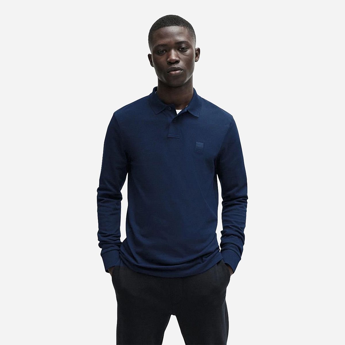 Hugo Boss Passerby Slim Fit Polo Lange mouw Heren