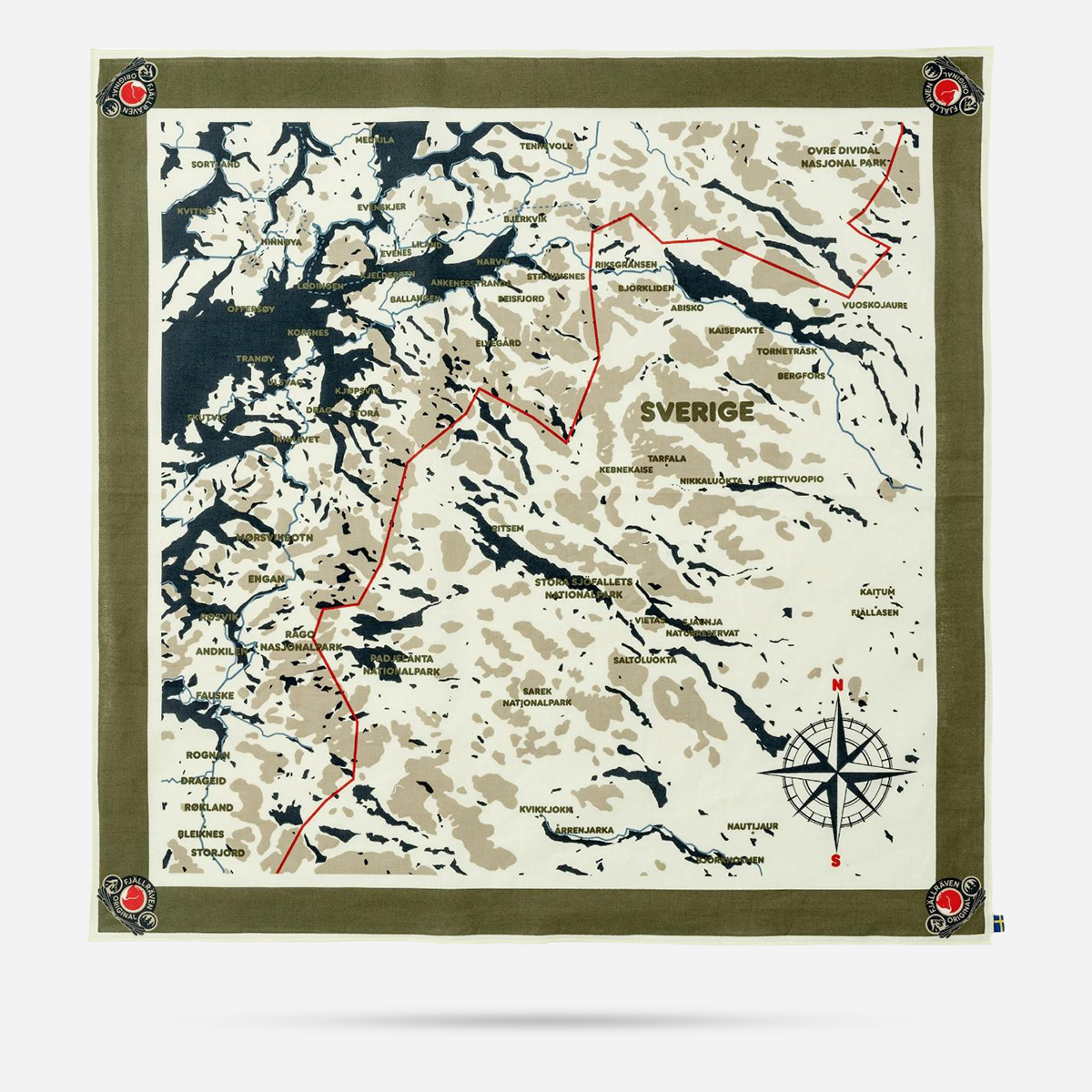 AN311521 Swedish Classic Map Scarf