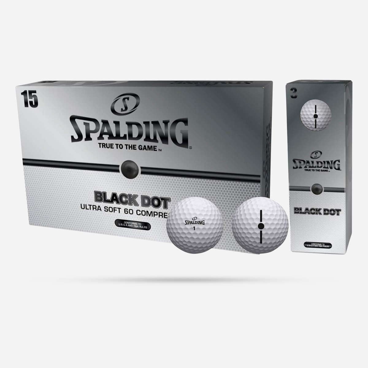 AN299446 Spalding Black Dot 15 Pack