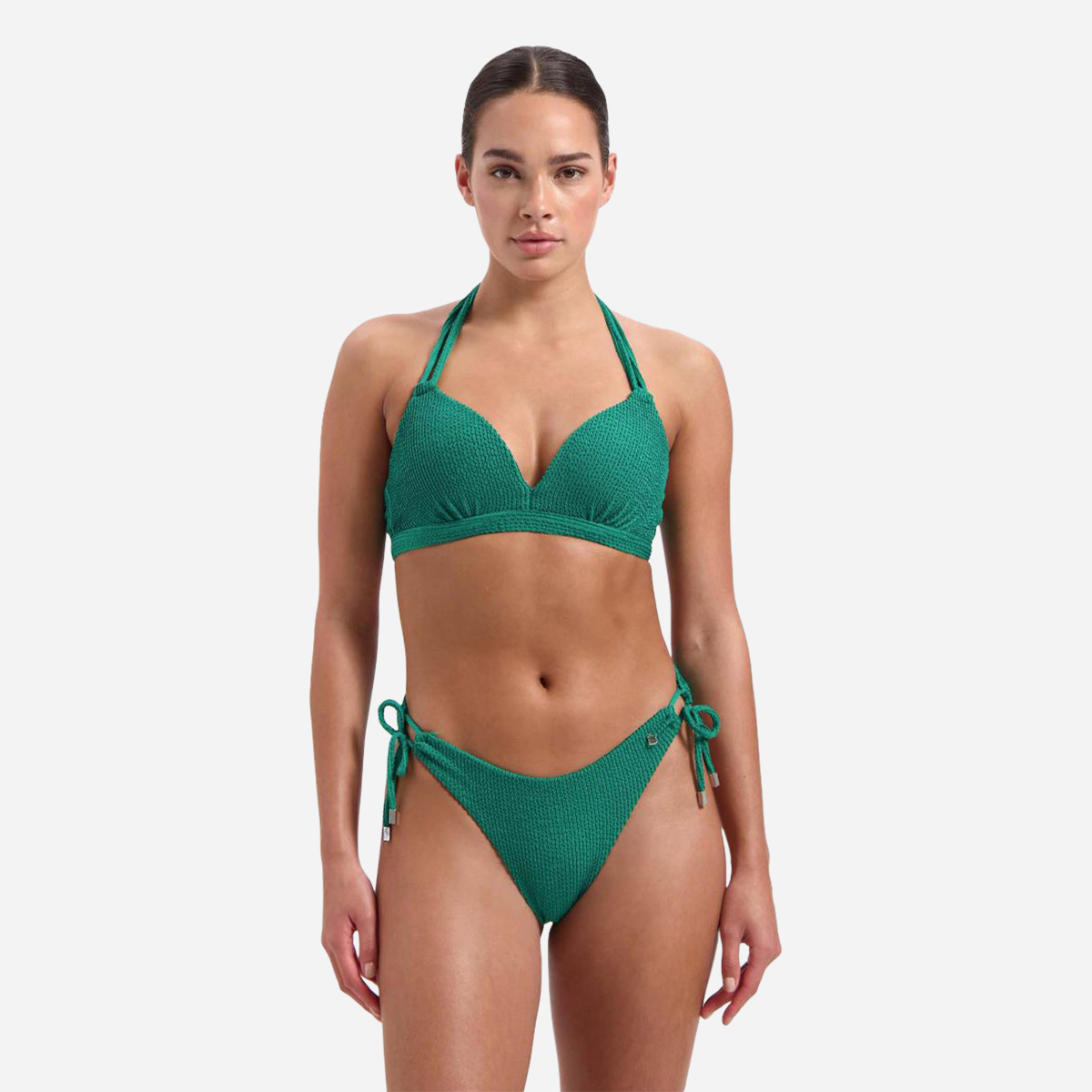 AN312051 Fresh Green Halter Bikinitop
