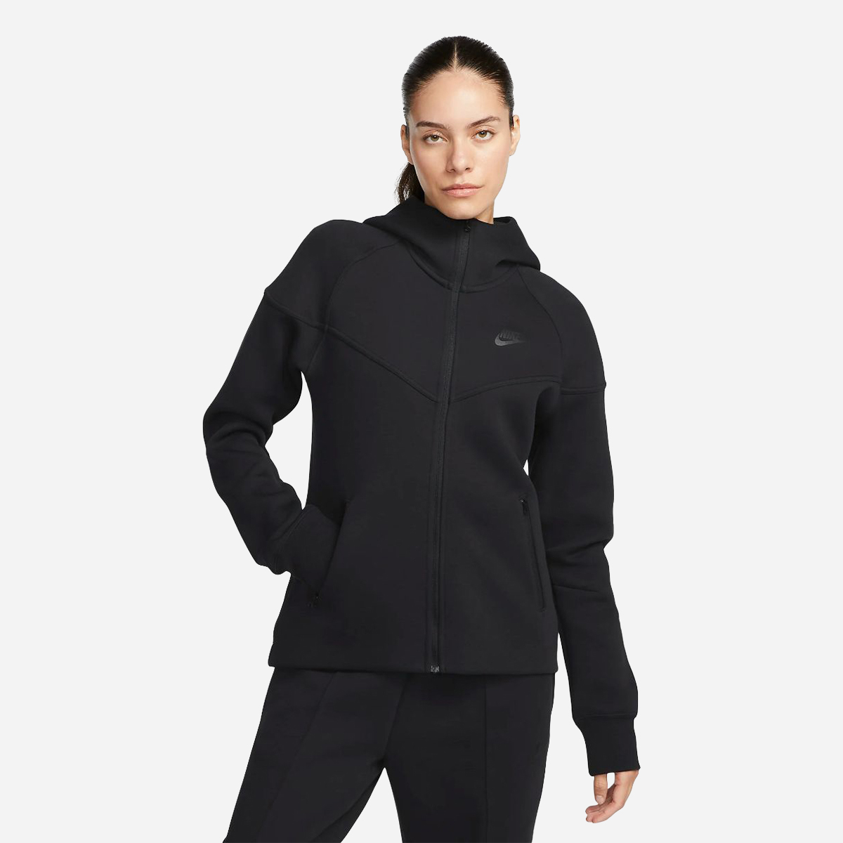 Adidas team tech fleece black hoodie 2025